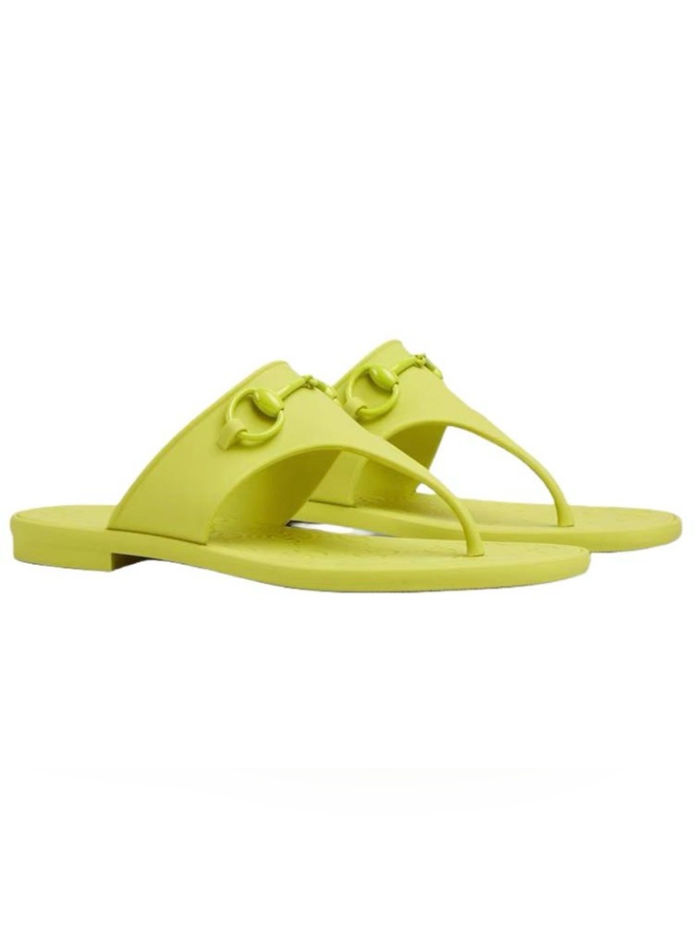 GUCCI Horsebit Slip Resistant Flip Flops Sandals Women's Green 780306